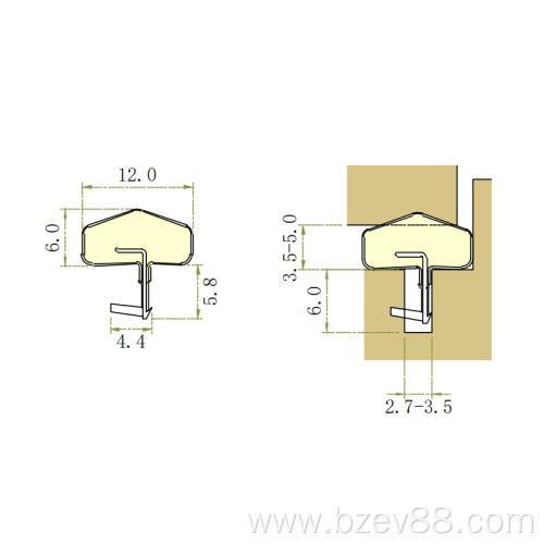 Factory Price Wooden Door Frame Seal Strip